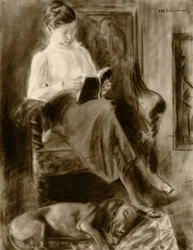 Lesendes Mädchen